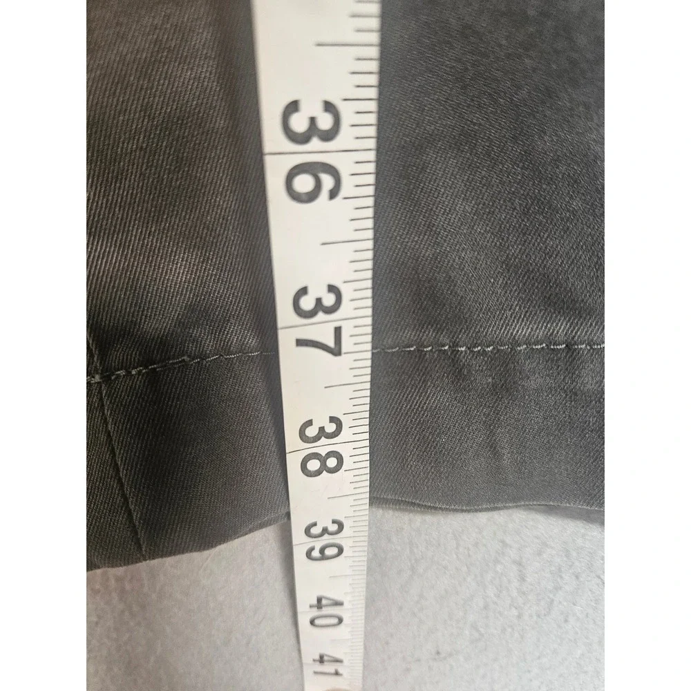 Banana Republic Mens Aiden Chino Pants 32x30 Charcoal Gray Slim Fit Cotton Twill